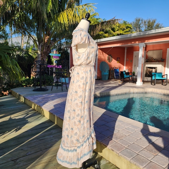 Chelsea & Violet Hi-Lo Prarie Midi Dress Sz S - Picture 9 of 13